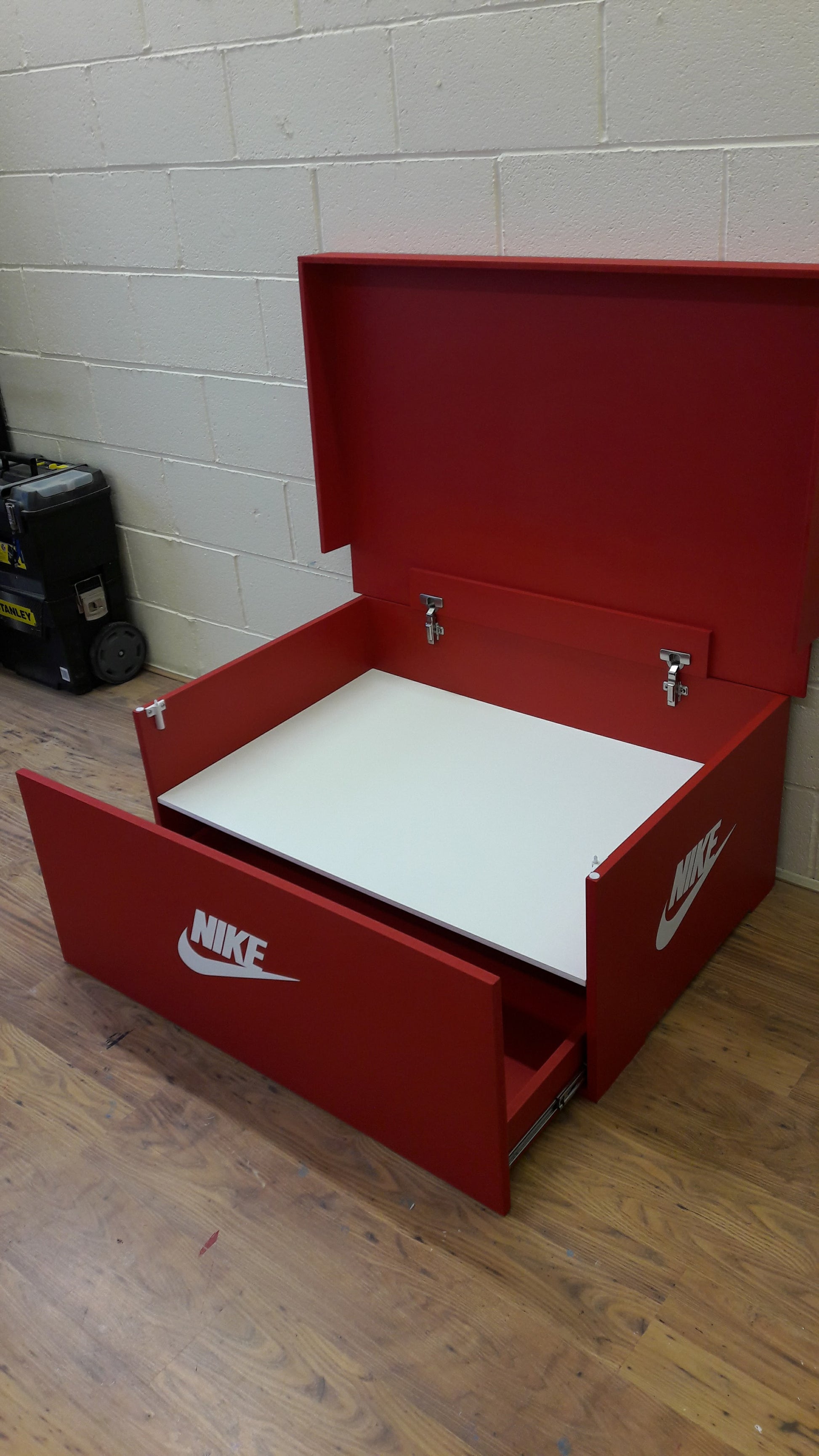 Giant Nike Inspired Shoe Box Storage